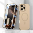thumbnail image 1 of Magnetic for iPhone 16 Pro Phone Case, [Full Camera Protection] [Compatible with Magsafe] Shockproof Protective Magnetic 2-in-1 Hard PC Ultra Slim Phone Case Cover for iPhone 16 Pro,Gold, 1 of 13