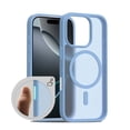 thumbnail image 1 of Magnetic for iPhone 16e Case, Compatible with MagSafe, Military Grade Drop Protection, Ultra Slim Translucent Matte Shockproof Lightweight Phone Cover, for iPhone 16e, Blue, 1 of 8