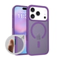 thumbnail image 1 of Magnetic for iPhone 17 Case, Compatible with MagSafe, Drop Protection Ultra Slim Translucent Matte Shockproof Lightweight Phone Case, with Sensitive Camera Control Capture Button, Darkpurple, 1 of 6