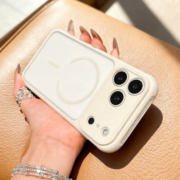 Magnetic for iPhone 17 Case, Wireless Charging, Military Grade Drop Protection, All-inclusive Lens Protection, Slim Shockproof Anti-Scratch Protection Cover for iPhone 17, Beige
