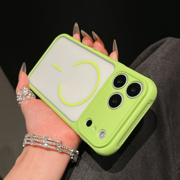 Magnetic For iPhone 17 Phone Case,Compatible with Mag-Safe,Matte Translucent Back,Heat Dissipation Bumper Design,Ultra Slim Shockrpoof Anti-fall Drop Protection,Durable Phone Case,Green