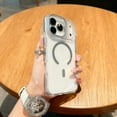 thumbnail image 1 of Magnetic for iPhone 17 Pro Case Compatible with Mag-Safe, Non-Yellowing Clear Case, Military Grade Drop Protection, Transparent Slim Lightweight Phone Cover Case for iPhone 17 Pro, Gray, 1 of 8