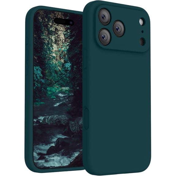 Magnetic for iPhone 17 Pro Case, Compatible with MagSafe, [Integrated Silicone Camera Control Button] [Camera Protection] Anti-Scratch Microfiber Lining Phone Case, 6.3", Teal