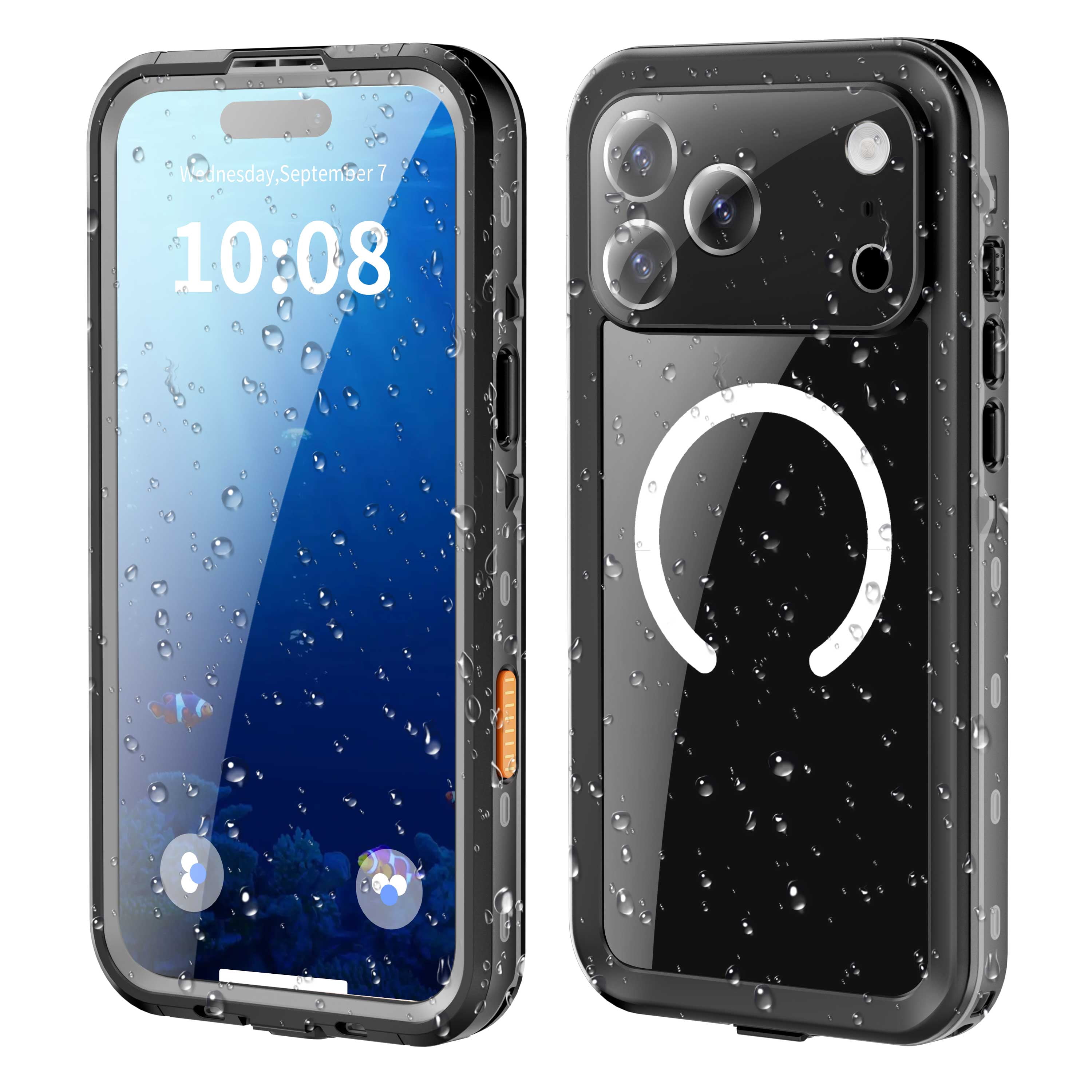 Coque étanche IPhone 17 Pro IP68 - Compatible MagSafe, Protection Militaire, écran HD Intégré | Anti-choc, Anti-jaunissement