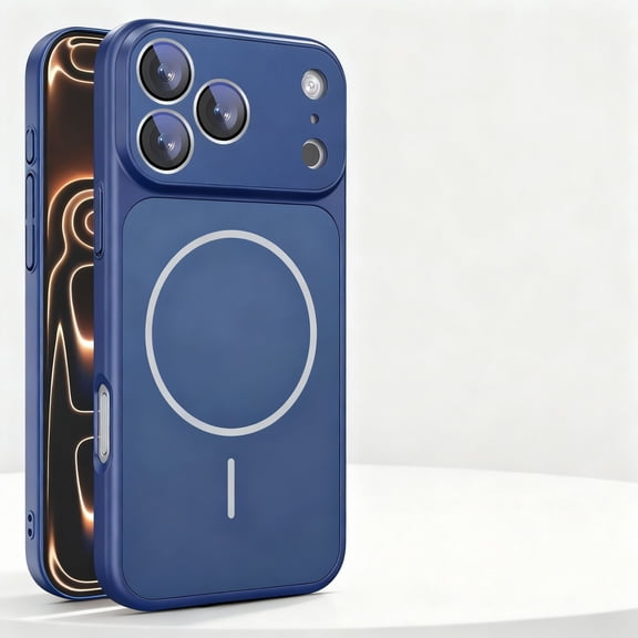 Magnetic for iPhone 17 Pro Max Case Compatible with Mag-Safe, [Military Grade Drop Protection] [Camera Lens Protector] Shockproof Anti-Scratch Protective Phone Cover for iPhone 17 Pro Max, Darkblue