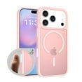 thumbnail image 1 of Magnetic for iPhone 17 Pro Max Case, Compatible with MagSafe, Drop Protection Ultra Slim Translucent Matte Shockproof Lightweight Phone Case, with Sensitive Camera Control Capture Button, Pink, 1 of 6