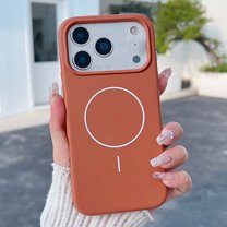 Magnetic for iPhone 17 Pro Max Case (Compatible with MagSafe)(Military Grade Drop Protection) Liquid Silicone Matte Shockproof with Anti-Fingerprint Phone Cover For iPhone 17 Pro Max,Brown