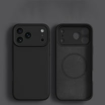 Magnetic for iPhone 17 Pro Max Case, Compatible with MagSafe, [Soft Anti-Scratch Microfiber Lining], Slim Silicone Shockproof Lightweight Flexible Non-Slip Protective Phone Case Cover, Black