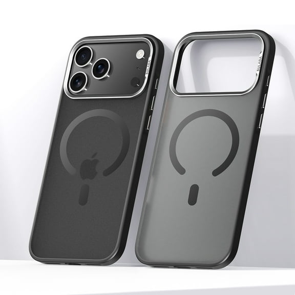 Magnetic for iPhone 17 Pro Max Case [Compatible with Magsafe] [Full Camera Wrapped] Translucent Matte Phone Case iPhone 17 Pro Max Slim Shockproof Women Men Protective Cases,Black