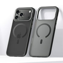 Magnetic for iPhone 17 Pro Max Case Matte, Upgraded Full Camera Protection Compatible with MagSafe Frosted Translucent Shockproof Anti-Scratch Slim Fit Case Military Grade Protection,Black