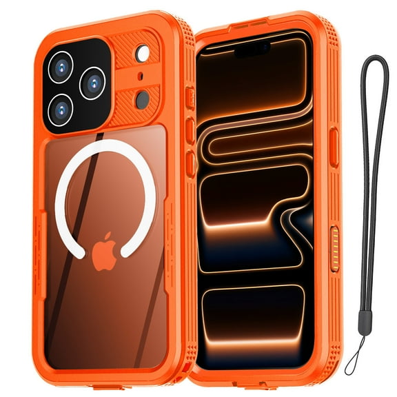 Magnetic for iPhone 17 Pro Max Case Waterproof, Built in Screen Protector & Camera Protection, [Compatible with MagSafe] Full Body Dustproof Heavy Duty Rugged Phone Case 6.9''