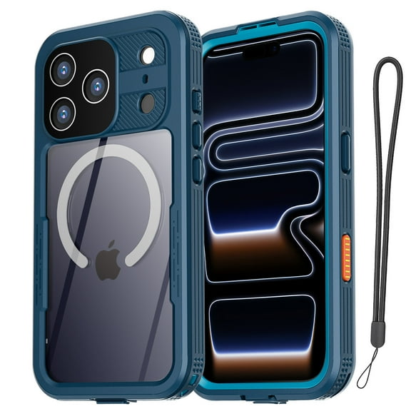 Magnetic for iPhone 17 Pro Max Case Waterproof, Built in Screen Protector & Camera Protection, [Compatible with MagSafe] Full Body Dustproof Heavy Duty Rugged Phone Case 6.9''
