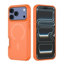 Magnetic for iPhone 17 Pro Max Hybrid Case, [Mil-Grade Drop Protection] [Compatible with Magsafe] Anti-Slip Lightweight Shockproof Slim Fit Matte Protective Boys Girls Phone Case, Orange