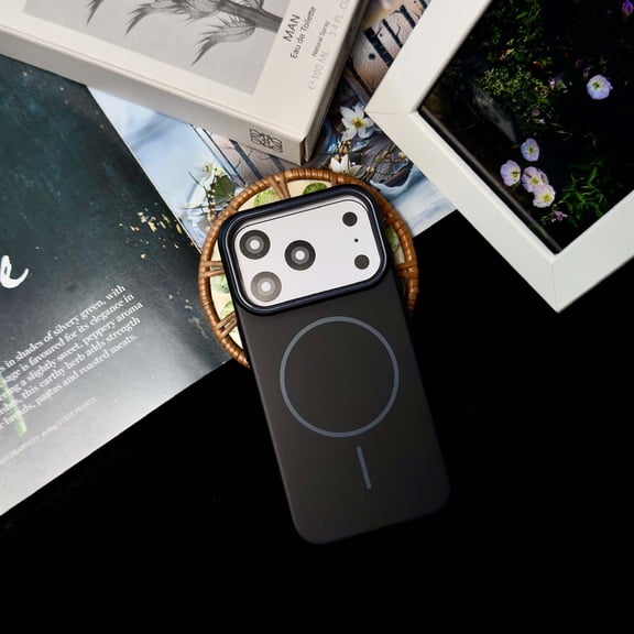 Magnetic For iPhone 17 Pro Max Phone Case,Matte Ultra Slim Shockproof Anti-fall Protection,Compatible with Mag-Safe,Ultra Slim Rugged Anti-Scratch Rugged Phone Case For iPhone 17 Pro Max,Black