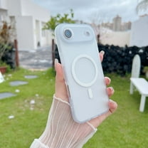 Magnetic For iPhone Air Phone Case,Anti-fingerprint Matte Skin-feel Back,Compatible with Mag-Safe,Ultra Slim Shockproof Protection Anti-fall Rugged Thin Fit Phone Case Cover,White