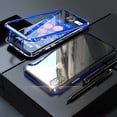 thumbnail image 1 of Magnetic iPhone SE 2020 Gen 2 Case (Blue) Double Sided Tempered Glass Screen Protector Shockproof and Scratch Resistant Protection, 1 of 6