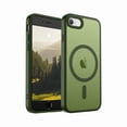 thumbnail image 1 of Magnetic for iPhone SE Case 2022 (3rd)/2020 (2nd), iPhone 8 Case (Compatible with MagSafe) (Military Grade Drop Protection) Slim Translucent Matte Phone Case, Cangling Green, 1 of 7