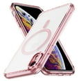 thumbnail image 1 of Magnetic for iPhone XR Case, [Compatible with MagSafe] [Full Camera Protection] [10FT Drop Protection] Non-Yellowing Shockproof Protective Slim Phone Case for iPhone XR,Pink, 1 of 7