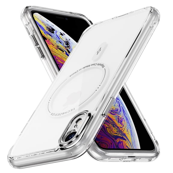 Magnetic for iPhone XR Case, [Fit for MagSafe] [Never Yellowing] [Military Grade Rugged Durable Protection] Back Slim Clear Wireless Charging Shockproof Premium Phone Case,Clear