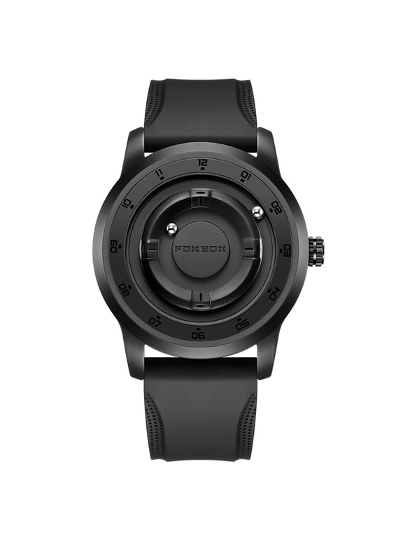 Magnetic levitation men's watch, personalized, simple and creative, glass-free, waterproof, tech-fashion quartz watch for men