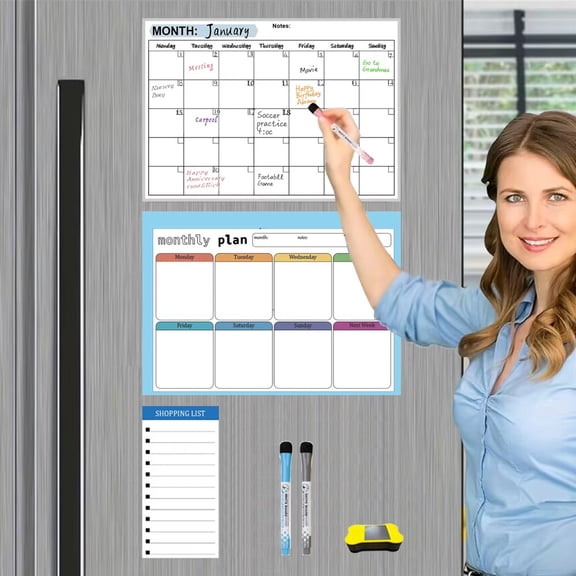 Magnetic refrigerator message board