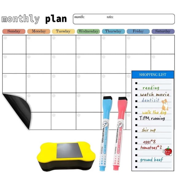 Magnetic refrigerator message board