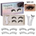thumbnail image 1 of Magnetic suction false eyelashes, waterproof and durable, reusable, 1 of 8