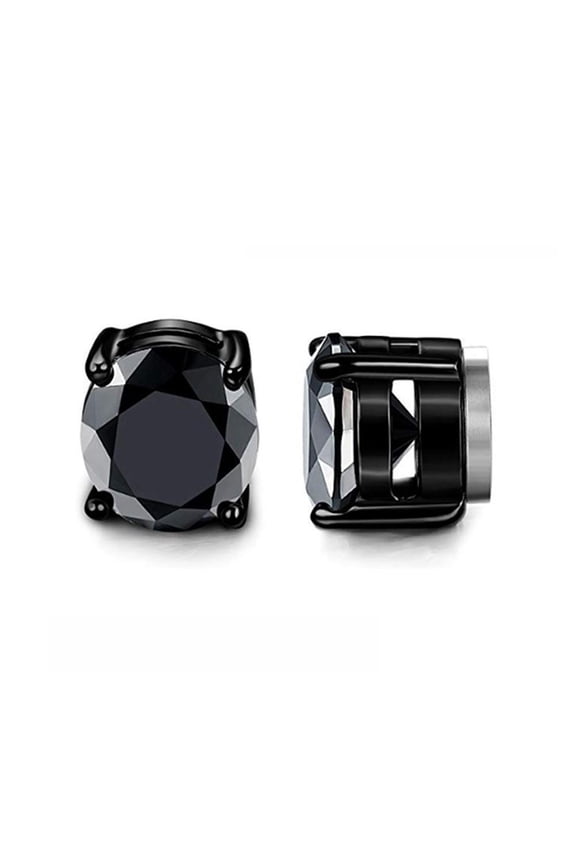 Magnetic suction non perforated ear clip earrings Zircon magnet ear studs Ear bone studs.