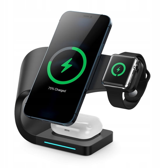 Magnetic wireless charger four in one 15W fast charging bracket
