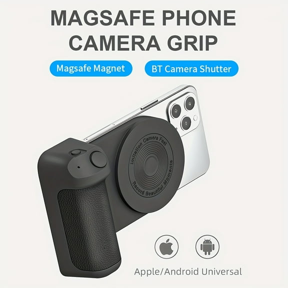 Magnetically Mobile Phone Shooting Handle, Compact and Portable for Handheld Use