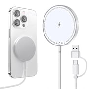 Magneticr Wireless Charging for iPhone 17, Fast Wireless Charger Compatible with iPhone 17 Air Pro Max/16/15/14/13/12 Series, Samsung Galaxy S25, AirPods, USB &