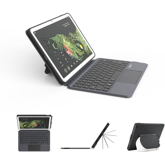 Magnetix Keyboard Case for Google Pixel Tablet 11 inch (2023), Adjustable Viewing Angle, Detachable, Easy Carry, Protective Cover Compatible with Speaker Dock, 7 Backlight Color, US Layout