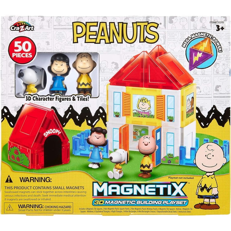 Magnetix Peanuts Construction Playset [50 Pieces!] - Walmart.com