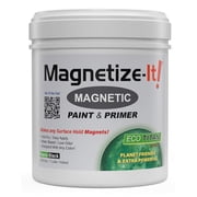 Magnetize-It Magnetic Paint and Primer Water Based - Eco Titan Extra Strong and Sustainable 1 L, Black