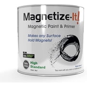 Magnetize-It! Magnetic Paint and Primer - High Standard Yield - Black 8 oz, MIHYD-2186