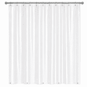Magnetized Shower Curtain Liner PVC with Metal Grommets (Clear)