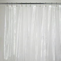 Magnetized Shower Curtain Liner PVC with Metal Grommets (Clear)