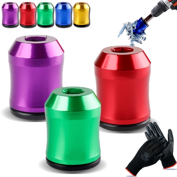 Magnetizer Demagnetizer Tool, 2-in-1 Magnetic Drill Bit Holder, 1/4 Inch/6.35mm Universal Hex Strong Power Screwdriver Head Drill Bit Holder Magnetizer