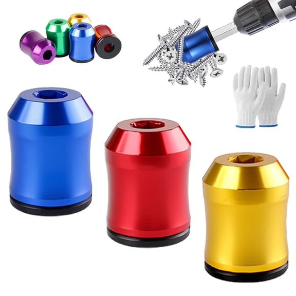 Magnetizer & Demagnetizer Tool Set, Universal Magnetic Screw Ring for Drill Bits & Screwdrivers