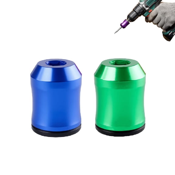 Magnetizer & Demagnetizer Tool Set, 3-in-1 Bit Magnetizer Ring, Strong Magnetic Hold for Hex Drivers and Drill Bits, DIY Household Repair