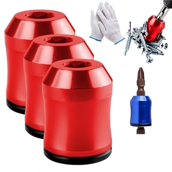 Magnetizer & Demagnetizer Tool Set, Hands-Free Efficiency & Anti-Slip, Durable, Removable for Hex Screwdrivers & Power Bits
