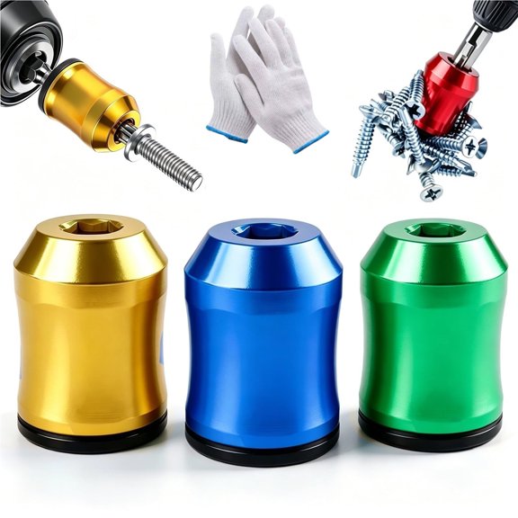 Magnetizer & Demagnetizer Tool Set, Hands-Free Efficiency & Anti-Slip, Durable, Removable for Hex Screwdrivers & Power Bits