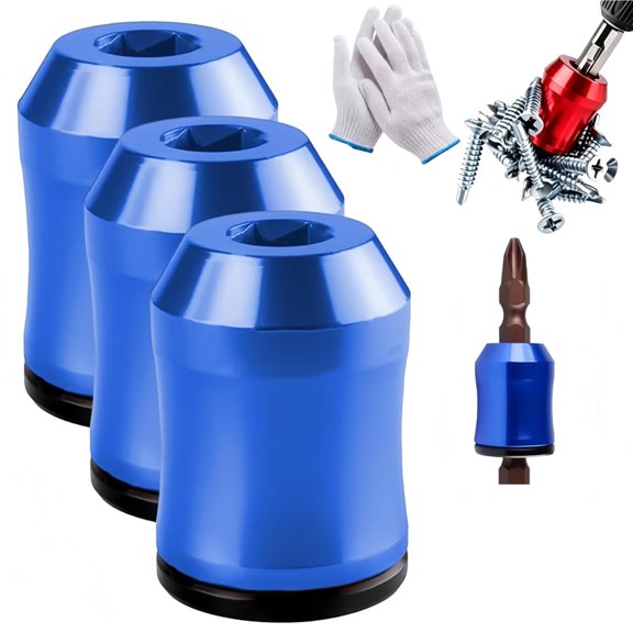 Magnetizer & Demagnetizer Tool Set, Hands-Free Efficiency & Anti-Slip, Durable, Removable for Hex Screwdrivers & Power Bits