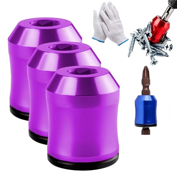 Magnetizer & Demagnetizer Tool Set, Hands-Free Efficiency & Anti-Slip, Durable, Removable for Hex Screwdrivers & Power Bits