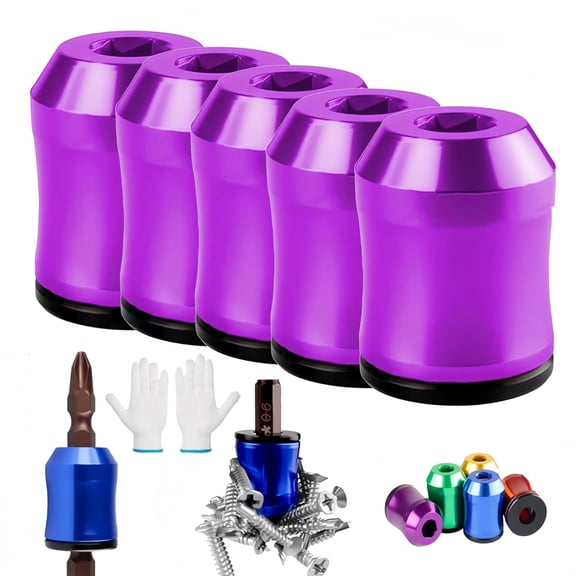 Magnetizer & Demagnetizer Tool Set – Screwdriver Head Magnetic Ring, Ultra‑Strong Metal Screw Holder for Hex Screwdrivers & Power Bits