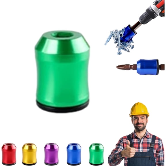 Magnetizer & Demagnetizer Tool Set, Universal Magnetic Screw Ring Head, Strong Magnetic Screw Ring, Fast Magnetize Demagnetize Small Tools, For Home Repair DIY Fix Magnetic Screw Holder (Green)