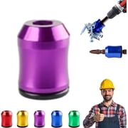 Magnetizer & Demagnetizer Tool Set, Universal Magnetic Screw Ring Head, Strong Magnetic Screw Ring, Fast Magnetize Demagnetize Small Tools, For Home Repair DIY Fix Magnetic Screw Holder Purple