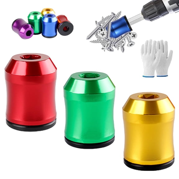 Magnetizer & Demagnetizer Tool Set, Universal Magnetic Screw Ring for Drill Bits & Screwdrivers