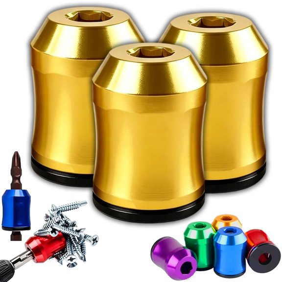 Magnetizer & Demagnetizer Tool Set, Upgraded Strong Magnetic Holder with Removable Magnetic Ring, for Hex Drivers & Bits