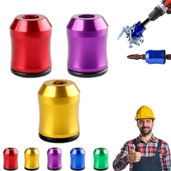 Magnetizer & Demagnetizer Tool Set for Screwdriver Bits, Magnetic Screw Ring Holder for DIY Repair, Home Tools & Small Parts Assembly